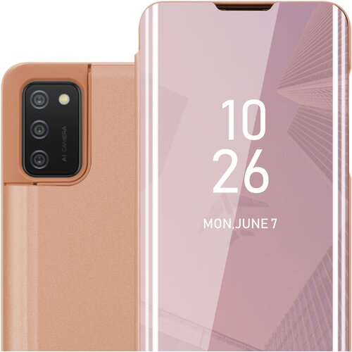 Cadorabo CARE, združljiv s Samsungom v Kunzit Pink - prozorno za za&amp;scaron;čito z ogledalom z zrcalo z funkcijo stojala 360 stopinj za&amp;scaron;čita, (20570105) Slike