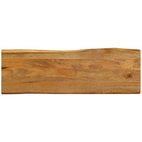 VidaXL Mizna plo&amp;scaron;ča 110x40x2,5 cm naraven rob trden mangov les, (21411815) Slike