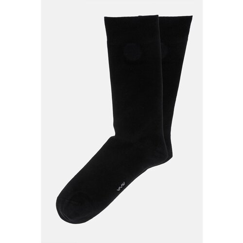 Avva men's black plain bamboo cleat socks Slike