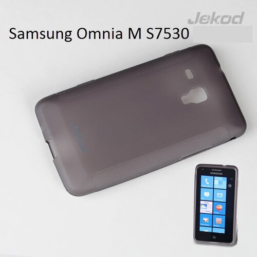  Gumijasti / gel etui Jekod za Samsung Omnia M S7530 - črni Cene