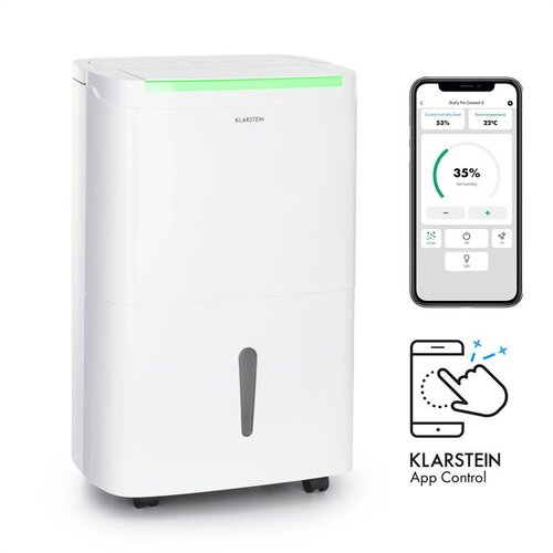 Klarstein DryFy Connect 50 odvlaživač WiFi kompresijski 50l / d 45-55m² bijeli Cijene