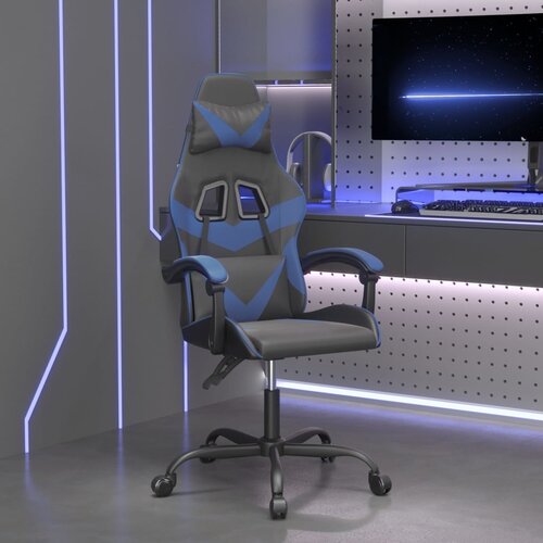  Igraća stolica crno-plava od umjetne kože Slike