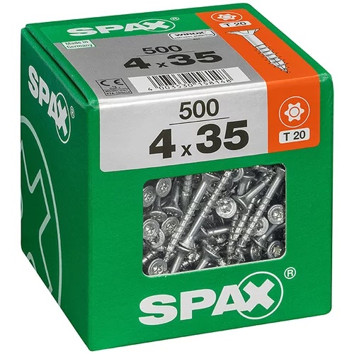 SPAX Univerzalni vijaki Spax T-star plus (Ø x D: 4 x 35 mm, pocinkani, 500 kosov)