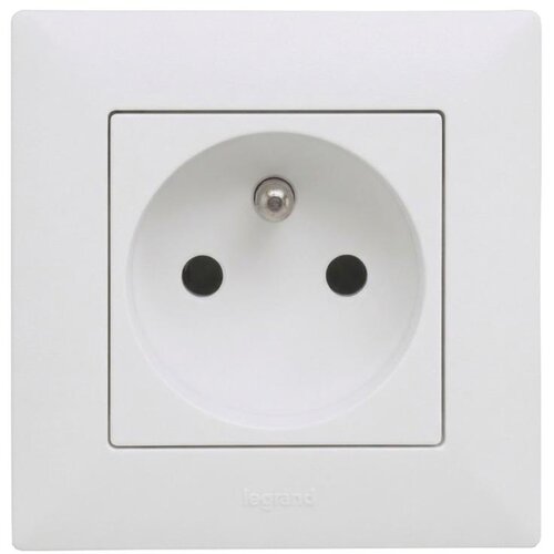 Legrand kućna utičnica 250V/16A sa okvirom niloe step bela Slike