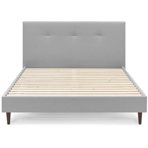 Bobochic Paris Svijetlo sivi tapecirani bračni krevet s podnicom 160x200 cm Tory - Slike