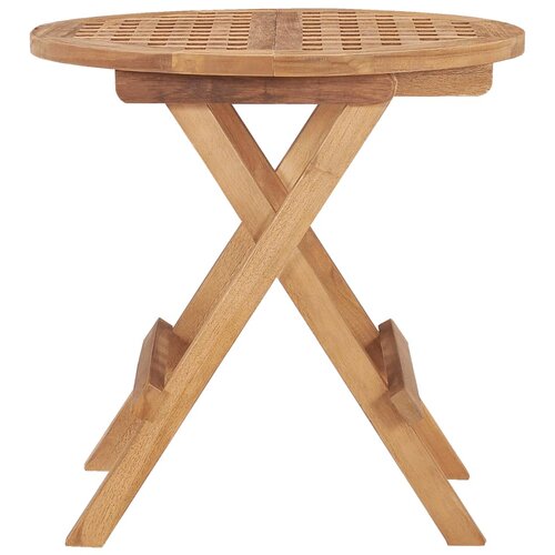  Sklopivi vrtni stol 50 x 50 x 50 cm od masivne tikovine Slike