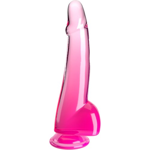 Pipedream King Cock Clear Cock with Balls 10&amp;quot; Pink Slike