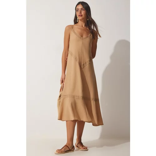 Happiness İstanbul Dress - Brown - A-line