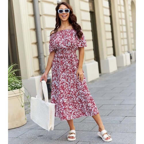 UR/CEO Red set with top and midi skirt Elora Cene