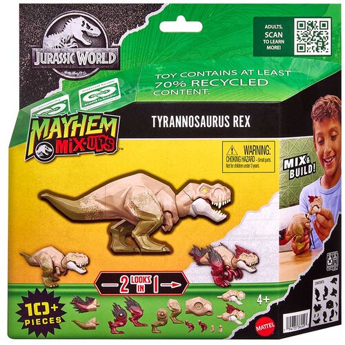 Mattel Jurassic World: Mayhem Mix-Ups Uradi sam mutantski dinosaurus T-Rex - Cijene