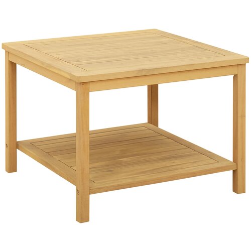  Bocni stol Prirodna nafta 60 x 60 x 45 cm Čvrsto drvo akacije Slike