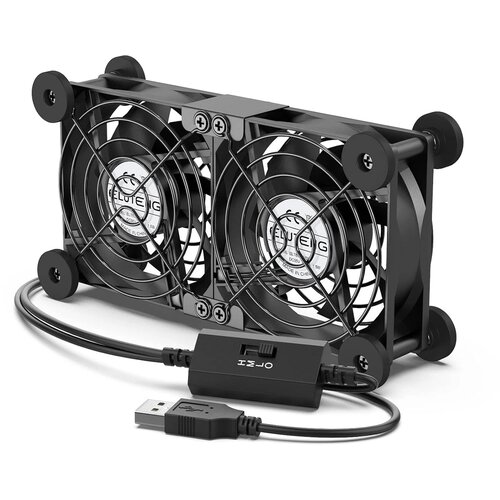 ELUTENG 2x 80 mm USB ventilator s 3 hitrostmi Cene