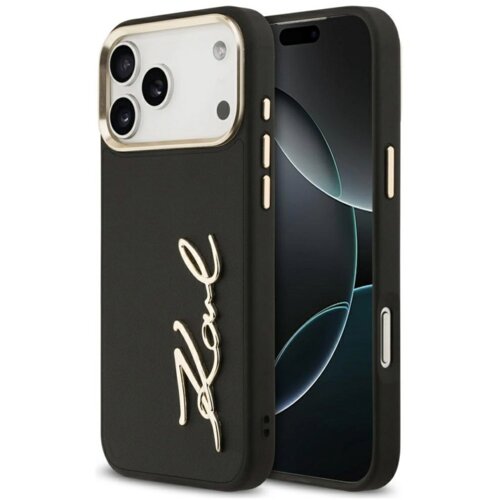 Karl Lagerfeld maska karl script logo case za iphone 17 pro max crna Slike