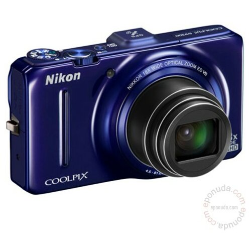 Nikon coolpix S9300 blue digitalni fotoaparat Slike