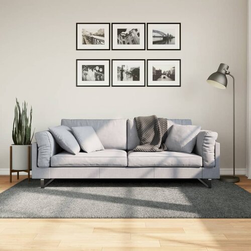 vidaXL Košata preproga moderna zelena 140x200 cm Cene
