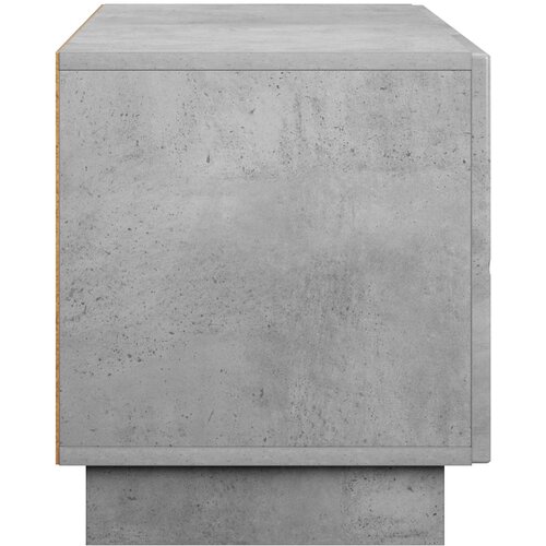  TV stalak 90 x 34,5 x 40 cm Betonska siva Konstruirano drvo Slike