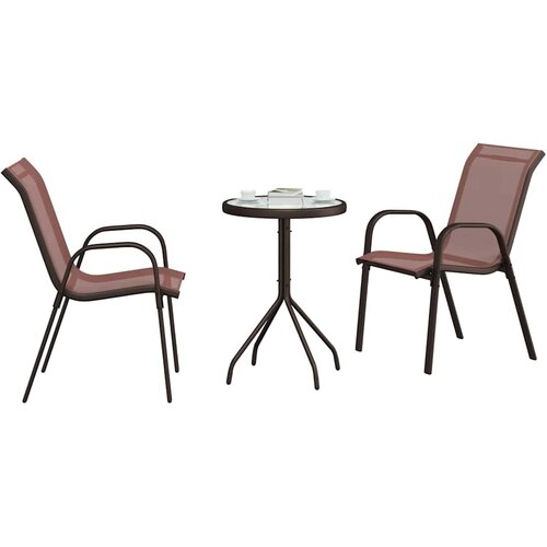 Bistro set za vrt 3 pcs Čelik Slike