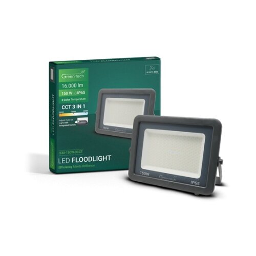 Greentech led reflektor aluminijumski 150w 3cct ip65 ( S3X-150W-3CCT ) Cene