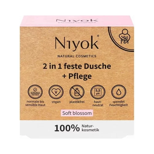 Niyok 2u1 čvrsti gel za tuširanje i njegu - Soft Blossom
