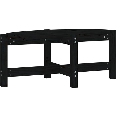 Maison Chic Klubska mizica - kavna mizica - Nizka mizica črna 87x48x35 cm trdna borovina, (21755037) Cene