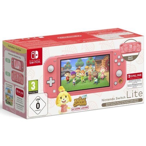 Nintendo konzola switch lite - coral - isabelle's aloha edition + 12 months online Cene