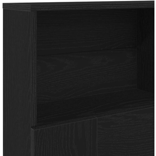  Okvir za krevet Crna hrastovina 180x19x103 5 cm Slike