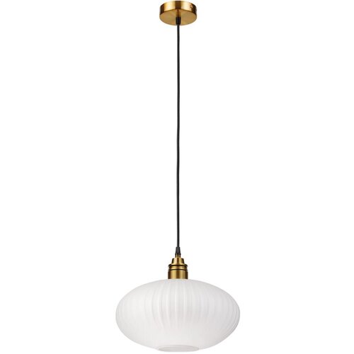  Visilica na sajli HECTOR 1xE27/15W/230V bela/mesing, prečnik 30 cm Cene