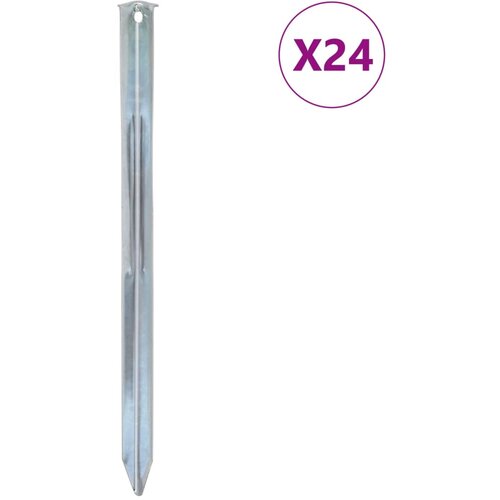 vidaXL Klinovi za šator 24 kom 30 cm Ø 20 mm od pocinčanog čelika Cijene