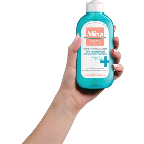 Mixa anti-imperfection alcohol free losion bez alkohola za či&amp;scaron;ćenje kože 200 ml Slike