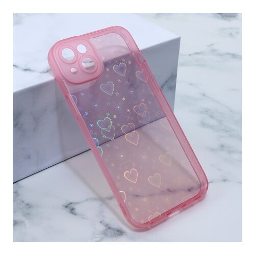  Futrola heart color imd za iphone 14 plus 6.7 roze ( F106547 ) Slike
