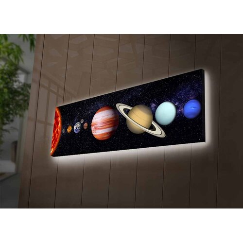 Opviq Slika na platnu sa LED osvetljenjem 30x90cm Cene
