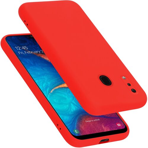 Cadorabo Ohi&amp;scaron;je, združljiv s Samsungom v tekoči rdeči barvi - za&amp;scaron;čitni pokrov iz fleksibilnega silikona TPU, (20587755) Slike
