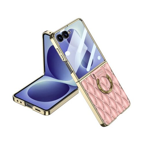  Futrola rhombus za samsung f776b galaxy z flip 8 5g pink (gkk case) ( F126156 ) Slike