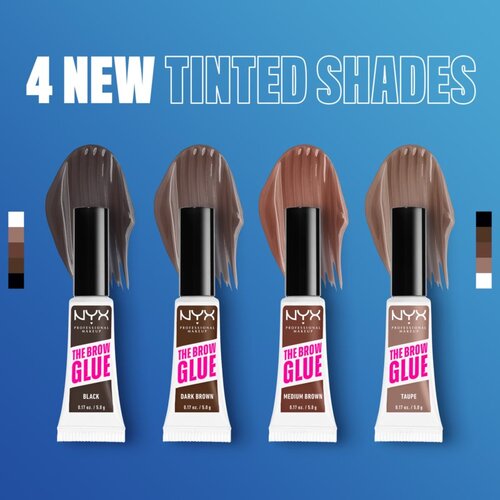 NYX Professional Makeup The Brow Glue gel za obrvi odtenek Transparent 5 g Slike