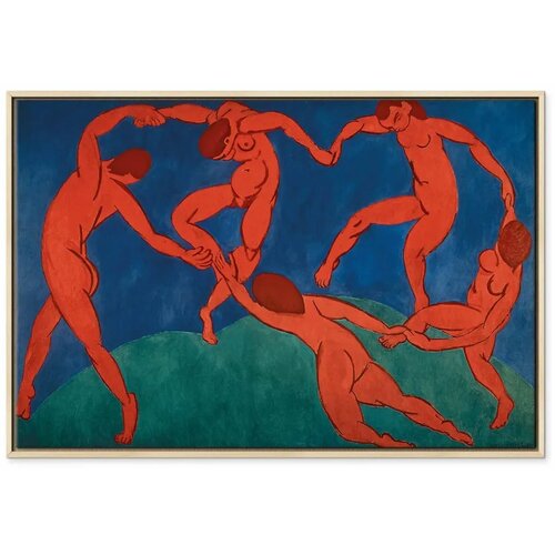  Slika - Henri Matisse &amp;ndash; Dance (II) 90x60 U prirodnom drvenom okviru Slike