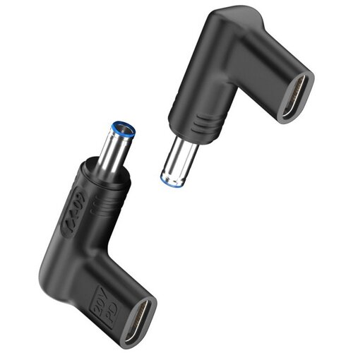 INF 2-Pack USB-C Ženski na 4.5x3.0mm Mo&amp;scaron;ki 20V Kotni PD Adapter, 100W, (5000291476) Slike