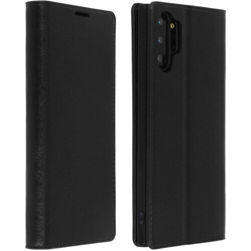 Avizar Etui, držalo za kartice in stojalo za video iz pravega usnja - crna str. Samsung Galaxy Note 10 Plus, (20599736) Cene