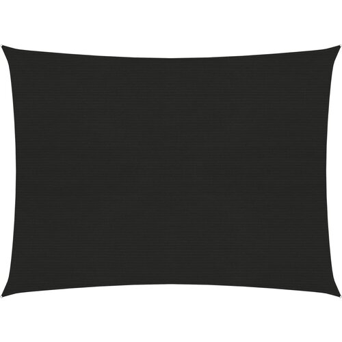vidaXL Senčno jadro 160 g/m² črno 3,5x4,5 m HDPE, (20703089) Cene