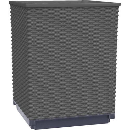  Sadilice 4 kom crne 30 x 30 x 37 cm od polipropilena Slike