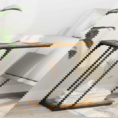 vidaXL Bocni stol Staro drvo 50 x 35 x 52 cm Konstruirano drvo Cijene