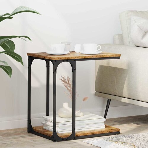 vidaXL Bocni stol Staro drvo 50 x 35 x 52 cm Konstruirano drvo Cene