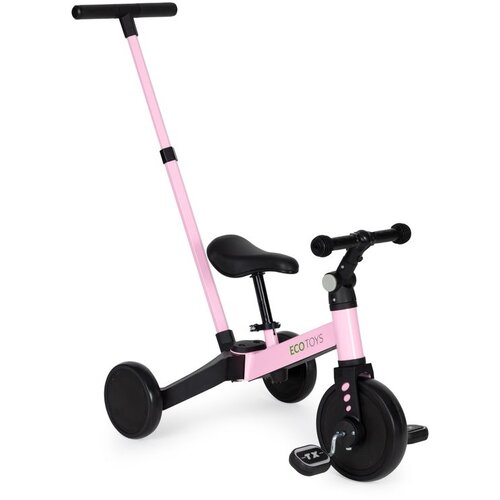 ECO TOYS bicikl 2 u 1 rozi Slike