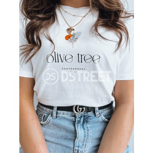 DStreet Women's T-shirt OLIVE TREE ecru Slike