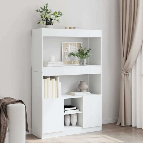 vidaXL Visoka komoda bijela 92 x 33 x 140 cm od konstruiranog drva Cene