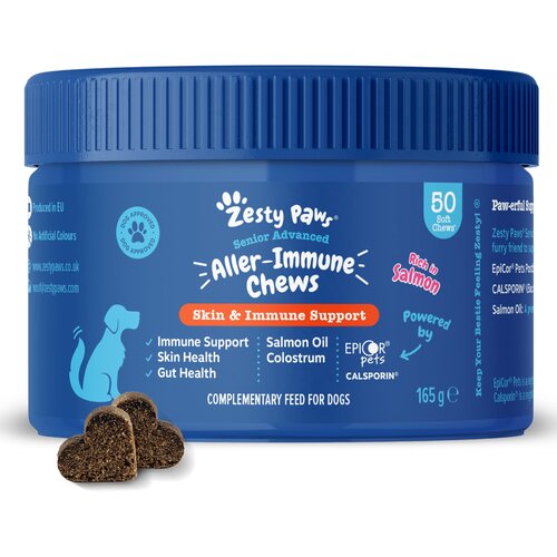Zesty Paws Senior Aller-Immune Chews losos - 2 x 50 tableta za žvakanje Slike