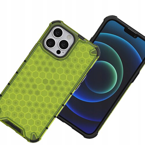 HURTEL HONEYCOMB CASE OVITEK OHIŠJE OVITEK ZA IPHONE 13 PRO MAX ZELEN, (21911026) Cene