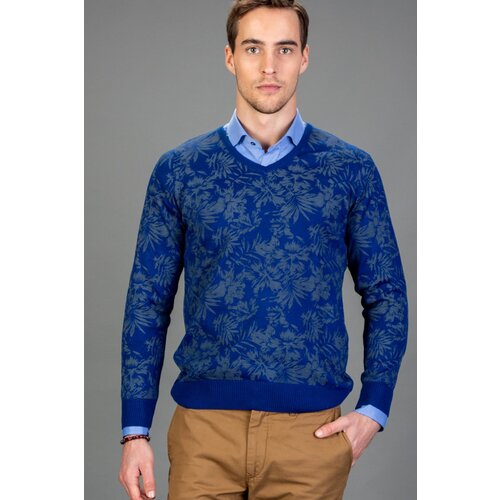 Tudors Muški džemper Slim Fit plavi Slike