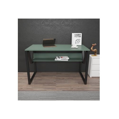 Woody Fashion Radni sto Lona, 120x72.8x60 cm, Maslinasto-crna Slike