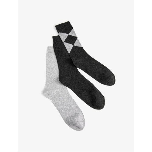 Koton 3-Piece Socks Set Geometric Patterned Cene