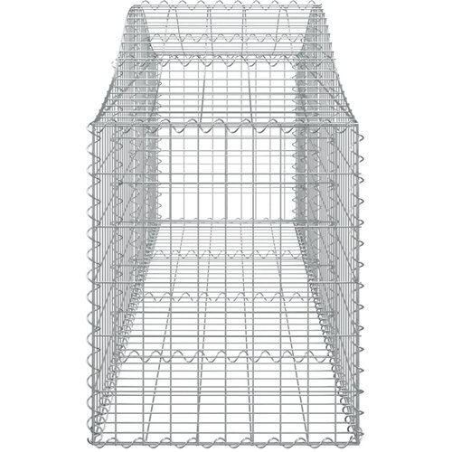  Lučne gabionske ko&amp;scaron;are 12 kom 200x50x60/80 cm pocinčano željezo Slike